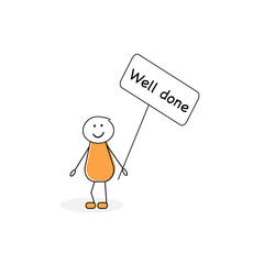 Jolly stickman - well done