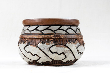 Handicrafts pot with Marajoara ceramics from northern Brazil.