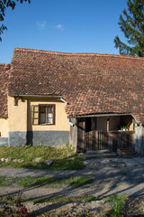 Fototapeta na wymiar old house in Crit, Brașov, Romania 2019