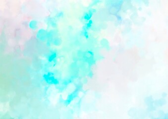 幻想的な水彩の水色テクスチャ背景
