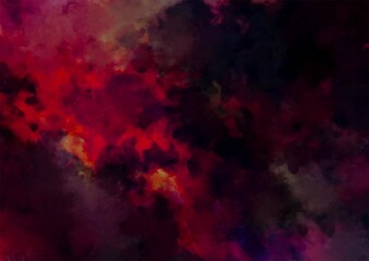 赤い幻想的な血の水彩テクスチャ背景
