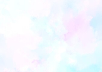 幻想的な水彩の水色テクスチャ背景
