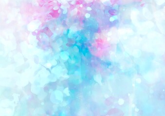 幻想的な水彩の水色テクスチャ背景
