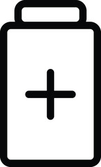 Fototapeta premium battery icon vector. 