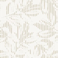 Floral Seamless Pattern with striped textures