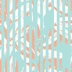 Floral Seamless Pattern with striped textures