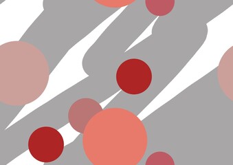 Abstract seamless colorful pattern simple interesting print with shapes