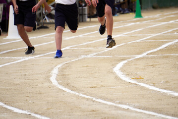 運動会のリレー