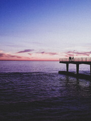 pier at sunset