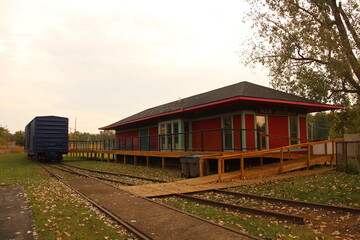 Obraz premium New Buffalo Railroad Museum, Michigan