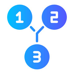 instructions gradient icon