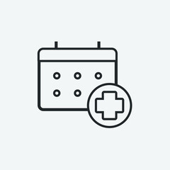 Appointment_Calendar vector icon illustration sign