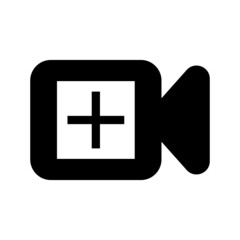  add video Icon on white background