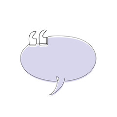 continuous line drawing quote boxes illustration vector isolated