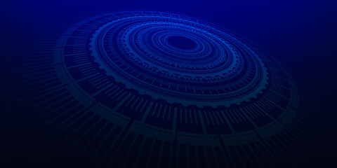 Abstract futuristic electronic circuit technology background