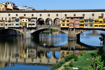 Fototapeta na wymiar Street architecture of Florence, city landscapes 