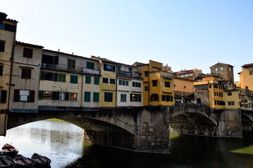 Fototapeta na wymiar Street architecture of Florence, city landscapes 
