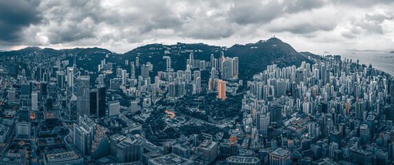 Hong Kong Cityscape at panorama  view