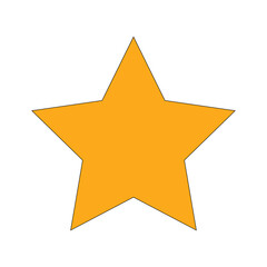 Star icon. illustration of yellow star vector icon. can be use for the web, part of presentation, christmas design decorations, and others. vector
