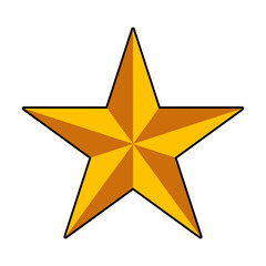 Obraz premium 3D star icon. illustration of yellow star vector icon. can be use for the web, part of presentation, christmas design decorations, and others. vector