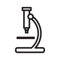 microscope isolated on white background