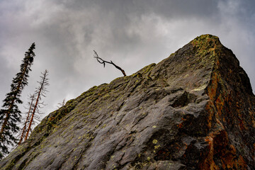 Rock formations in the high mountains of Utah, USA