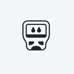 Diabetes vector icon illustration sign
