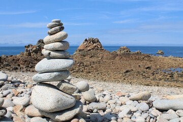 Cairn sur l'Ile de Bréhat, Côtes-d'Armor France