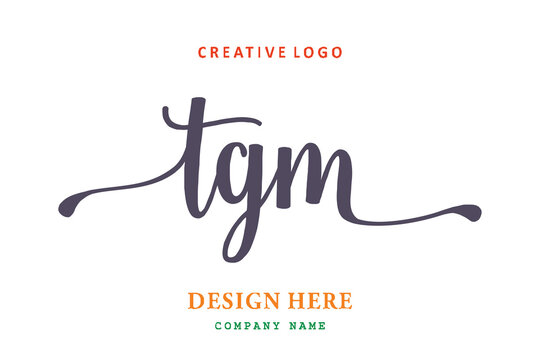 TGM lettering logo is simple, easy to understand and authoritative