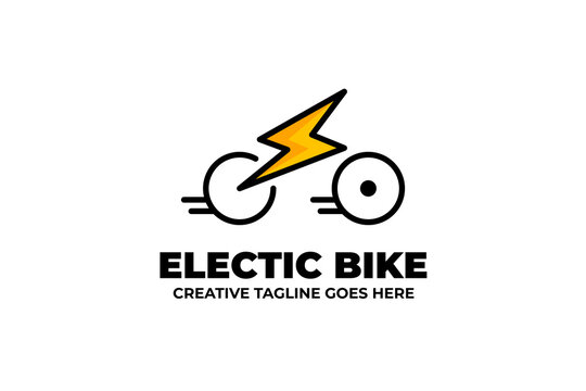 Electric Fast Bicycle Monoline Logo