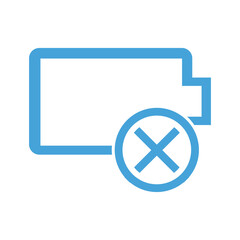 Battery charging icon. Battery status. flat illustration of battery charging vector. can be use for web, part of presentation, and others. vector