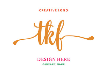 TKF  lettering logo is simple, easy to understand and authoritative