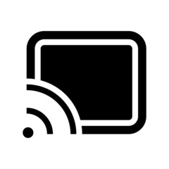 cast icon on white background	
