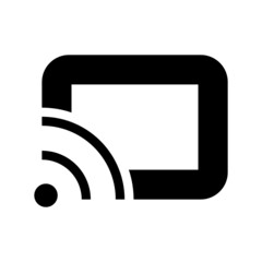 cast icon on white background	
