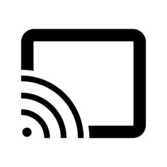 cast icon on white background	
