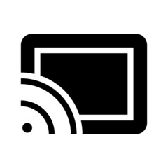 cast icon on white background	
