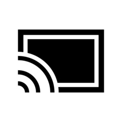 cast icon on white background	
