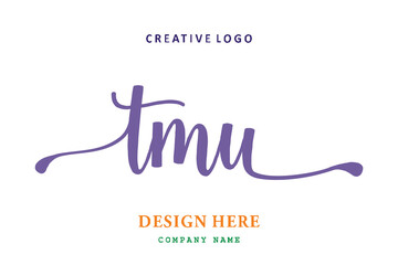 TMU lettering logo is simple, easy to understand and authoritative