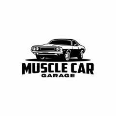 american muscle car logo vector isolated