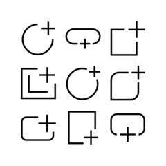 create set icon on white background	
