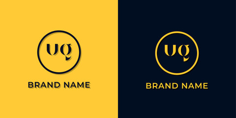Creative abstract letter UG logo.