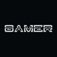 Gamer online design logo template