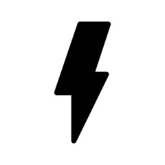 flash icon on white background	
