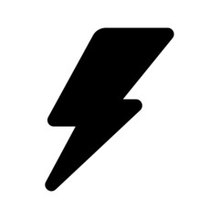 flash icon on white background	
