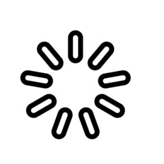 Obraz premium Loading Icon Design Vector Template Illustration Sign And Symbol On White Background