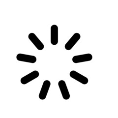 Loading Icon Design Vector Template Illustration Sign And Symbol On White Background