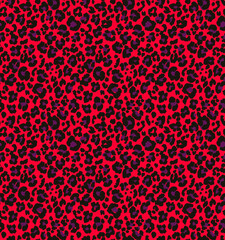 Fototapeta na wymiar Vector of Christmas animal Leopard seamless pattern,Leopard repeat pattern,Leopard skin illustration vector art