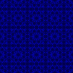 Monochrome pattern in rich blue shades