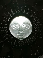 Cara de sol iluminada