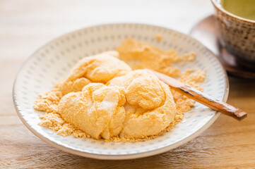 氷餅で作ったきなこ餅